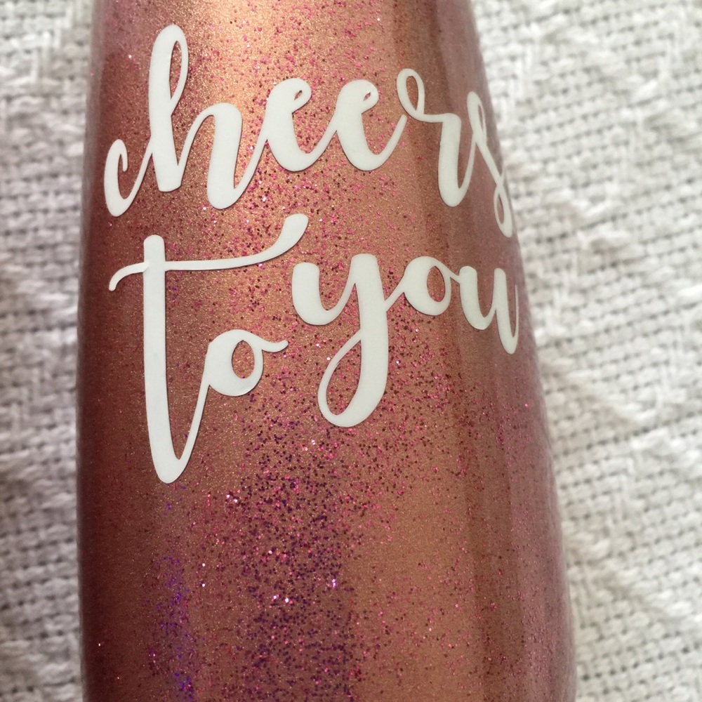 Custom champagne tumblers with lid - Picture 3 of 7